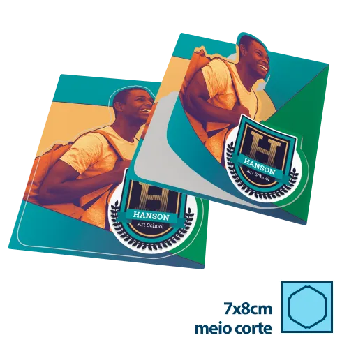 Adesivo de Papel 7x8cm