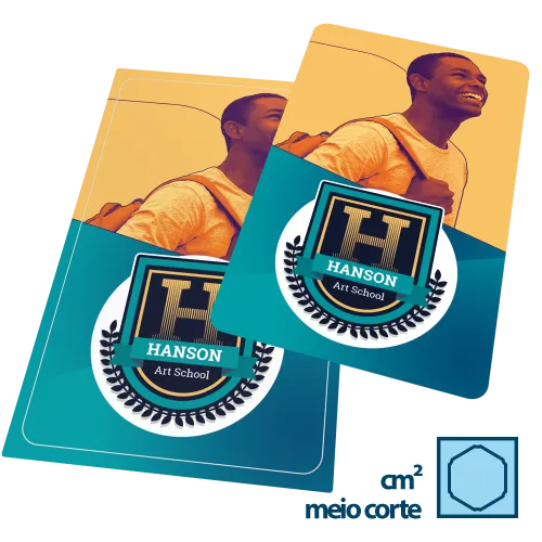 Adesivo de Papel por cm² - até 1000 und.