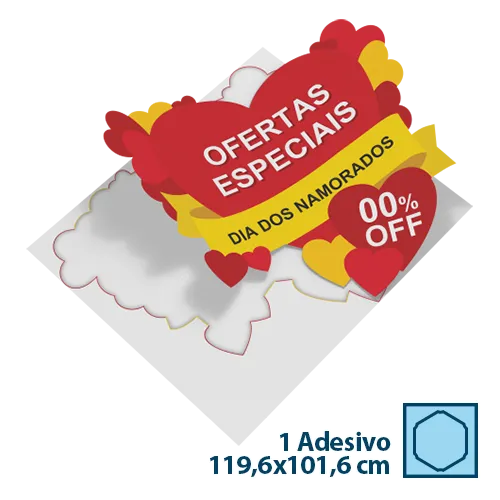 1 Coração 119,5x101,6cm