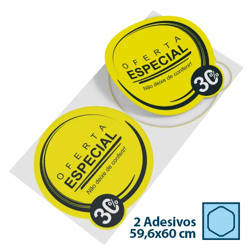 2 Círculos Vinil 59,6x60cm