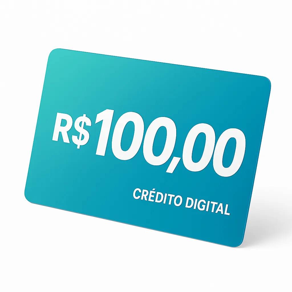 Crédito Pré-Pago de R$ 100,00