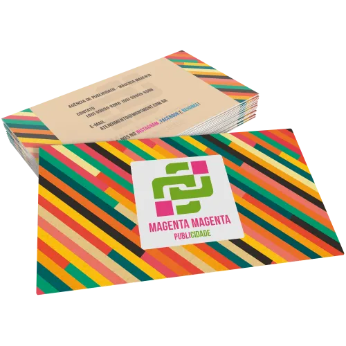 Cartão de Visita Couchê 300g Sem Verniz