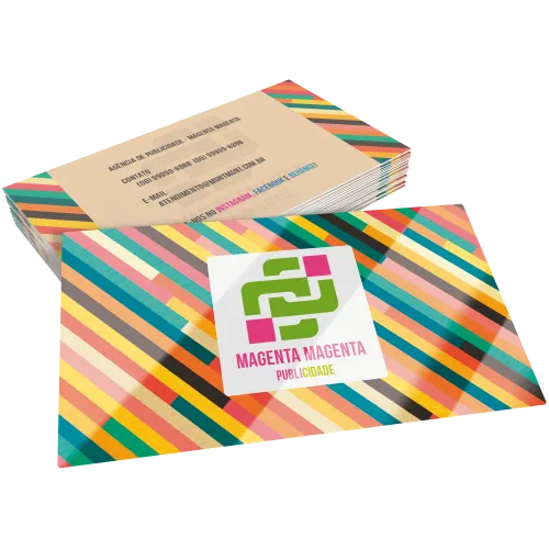 Cartão de Visita Couchê 300g UV Total Frente
